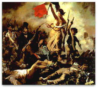 Eugne Delacroix  "Liberdade conduzindo o povo"